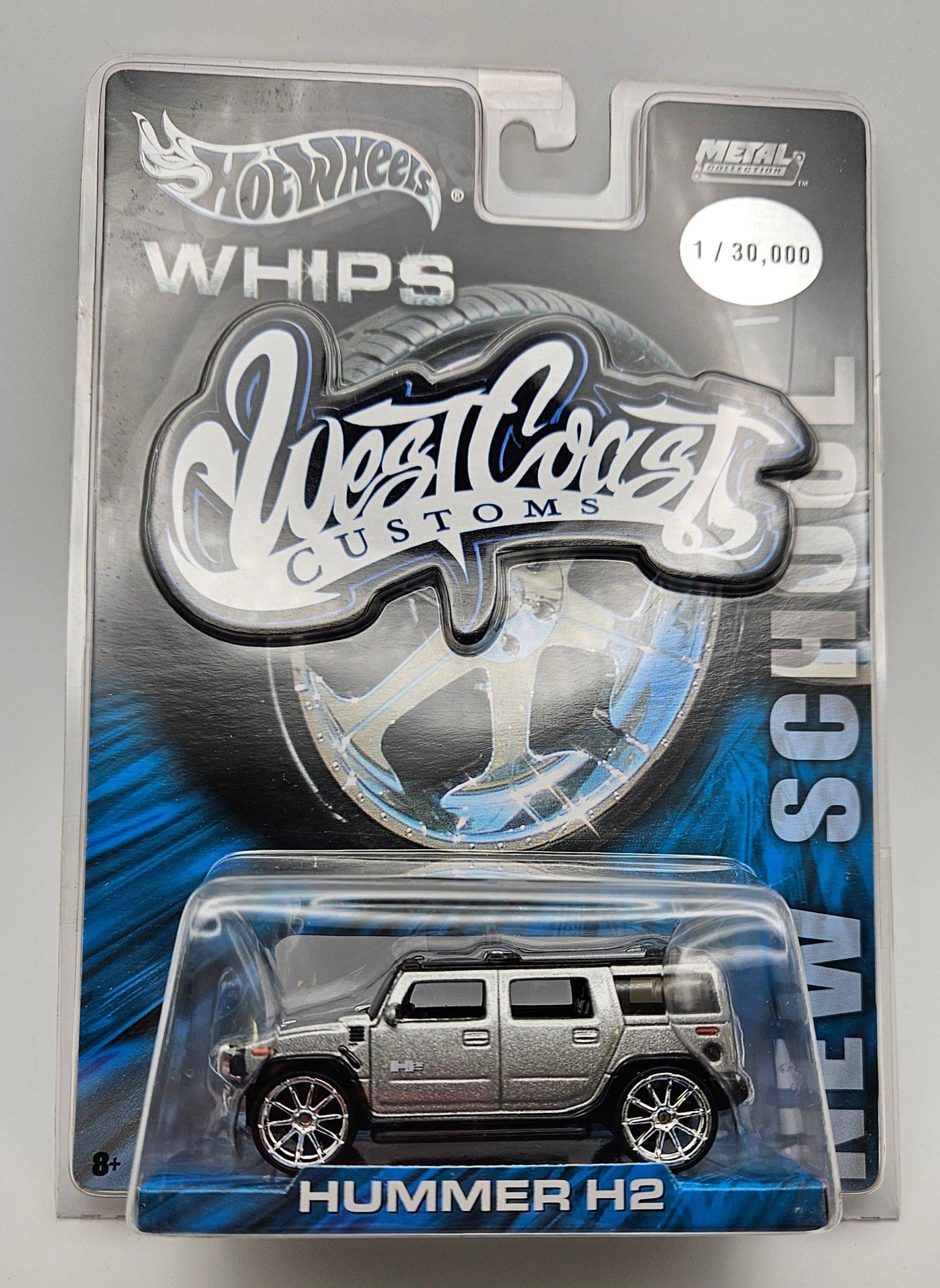 Hot Wheels Whips West Coast Customs New School Hummer H2 (silver) - House of Cars Virginia