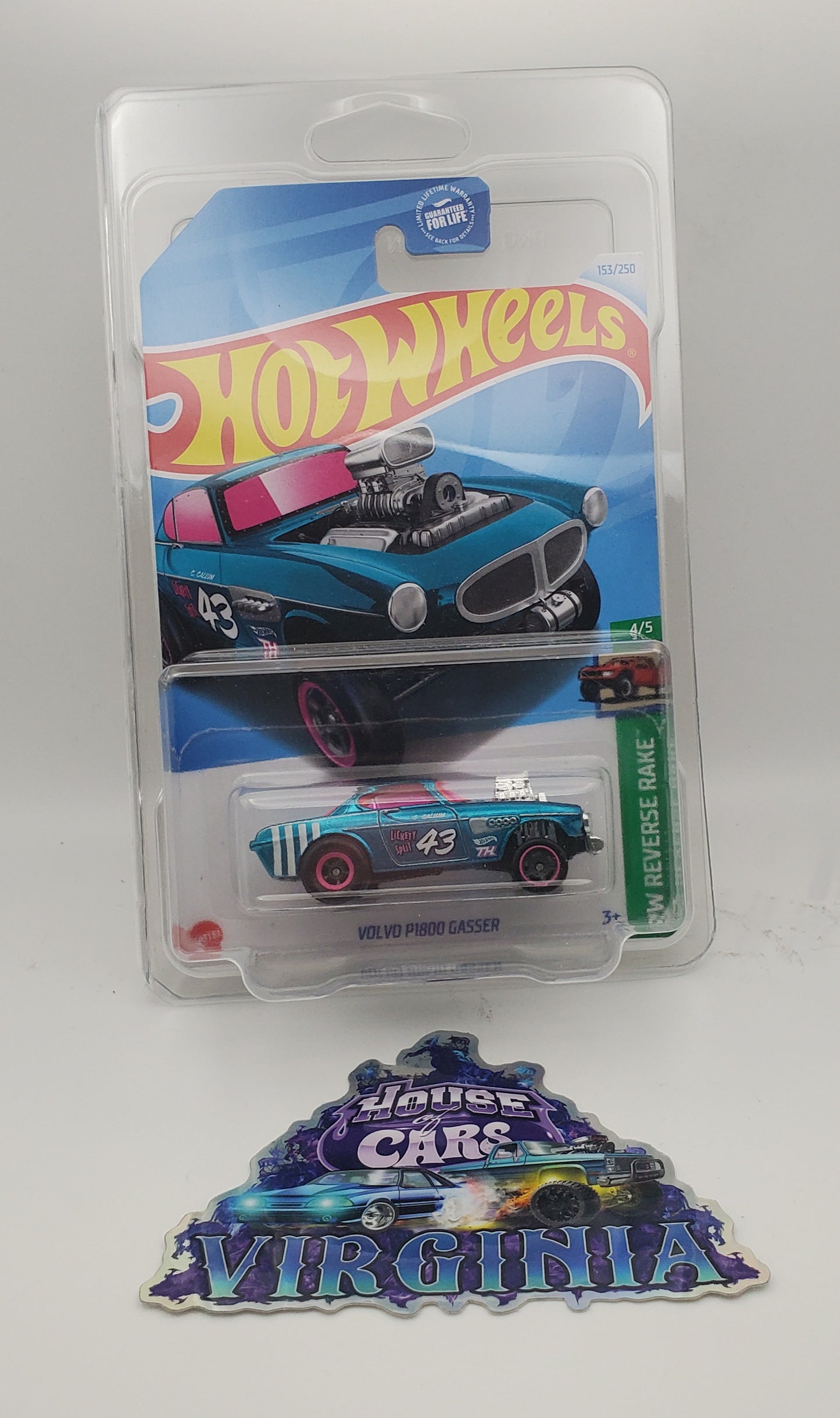 Hot Wheels Super Treasure Hunt STH Volvo P1800 Gasser - House of Cars Virginia