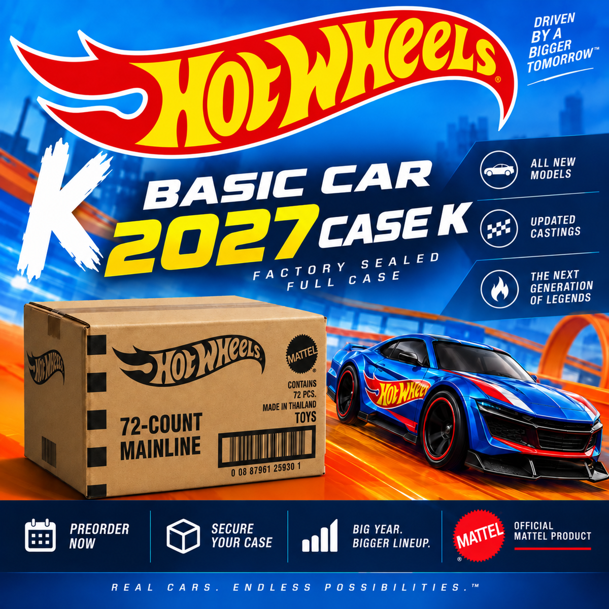 Hot Wheels Basic 2027 Sealed Case K