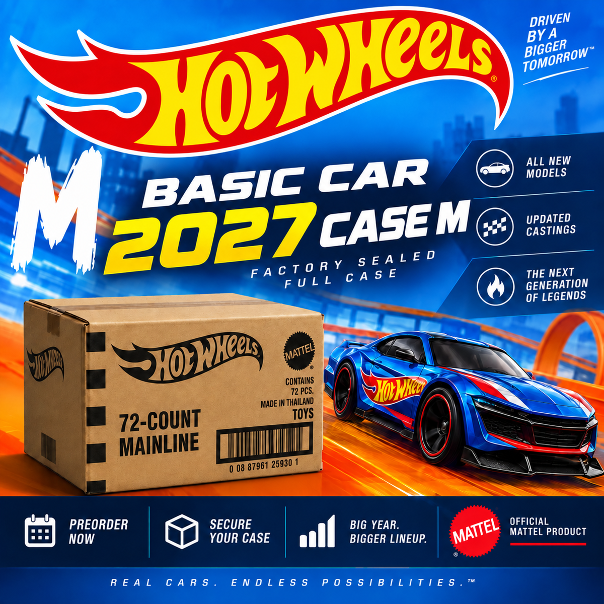 Hot Wheels Basic 2027 Sealed Case M