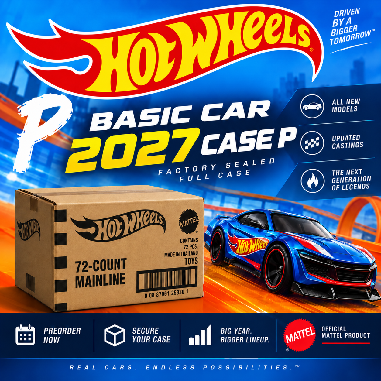 Hot Wheels Basic 2027 Sealed Case P