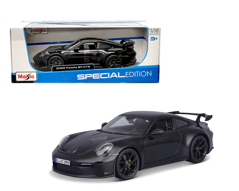 Maisto 1:18 2022 Porsche 911 GT 3 (Black) – Special Edition