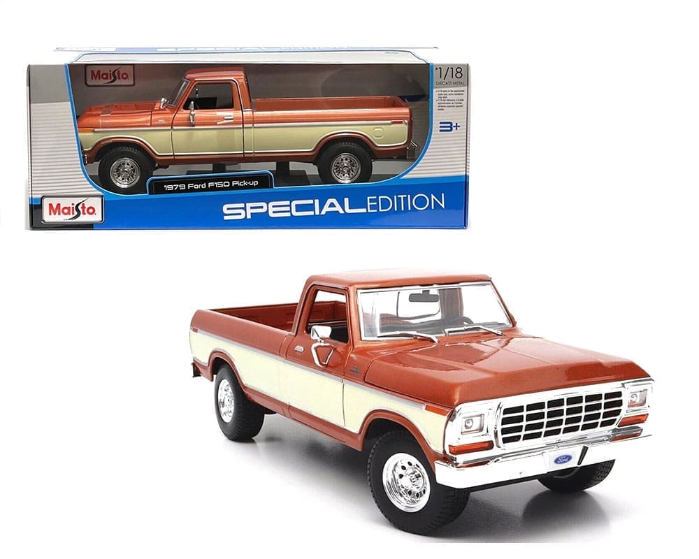Maisto 1:18 1979 Ford F-150 Pickup – Brown/Cream – Special Edition