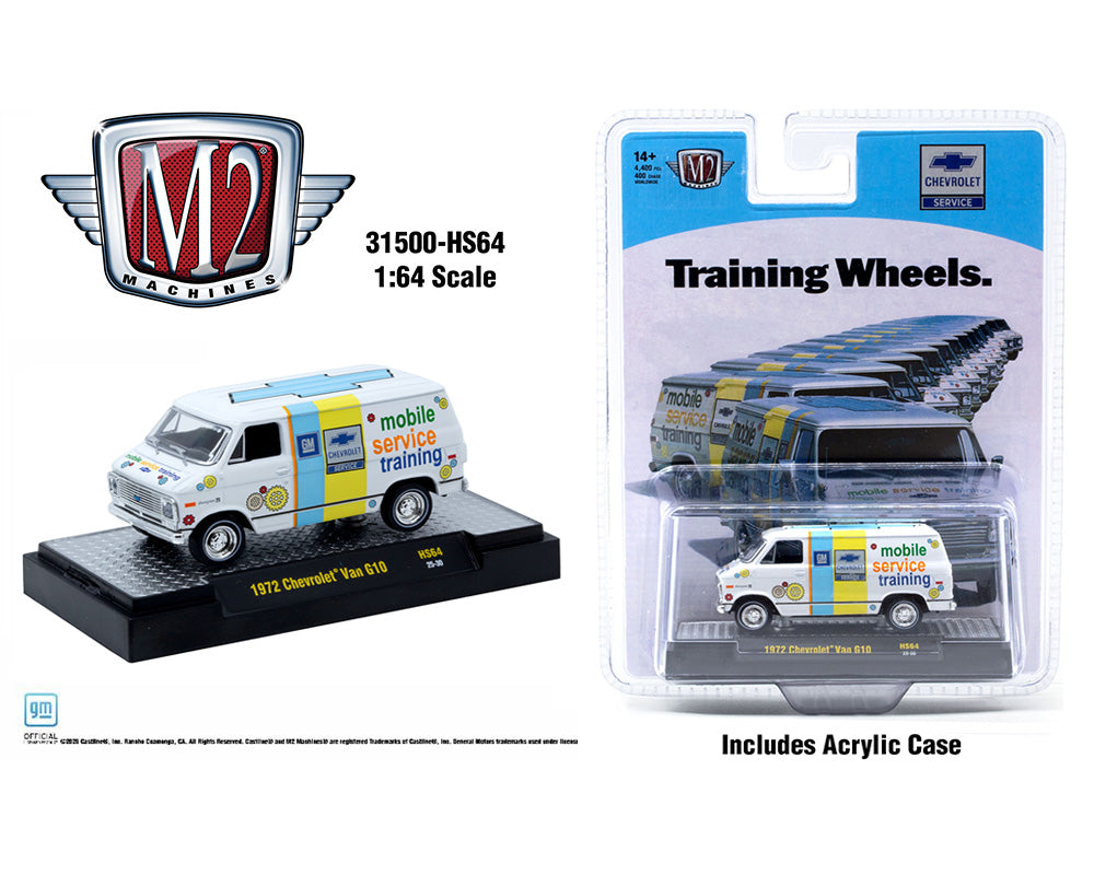 M2 Machines 1:64 1972 Chevrolet G10 Van ” Training Wheels”