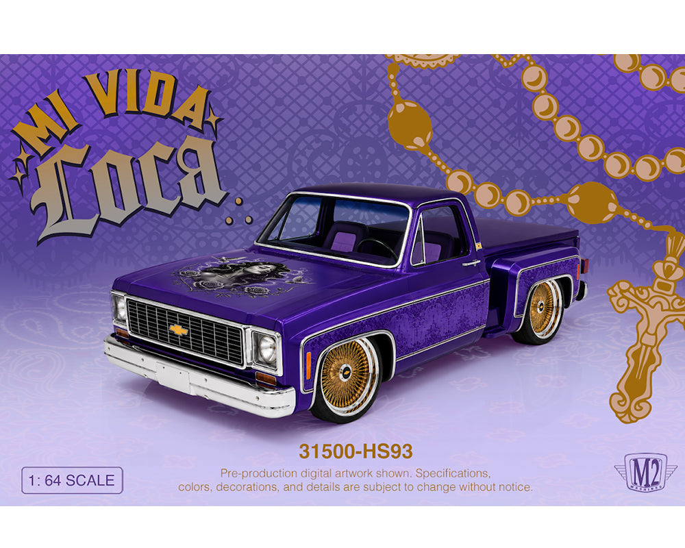 (Preorder) M2 Machines 1:64 1973 Chevrolet Cheyenne 10 Stepside Mi Via Loca – Hobby Exclusive