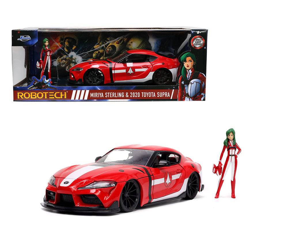 Jada 1:24 2020 Toyota Supra (Red) & Miriya Figure – Robotech – Anime Hollywood Rides - House of Cars Virginia