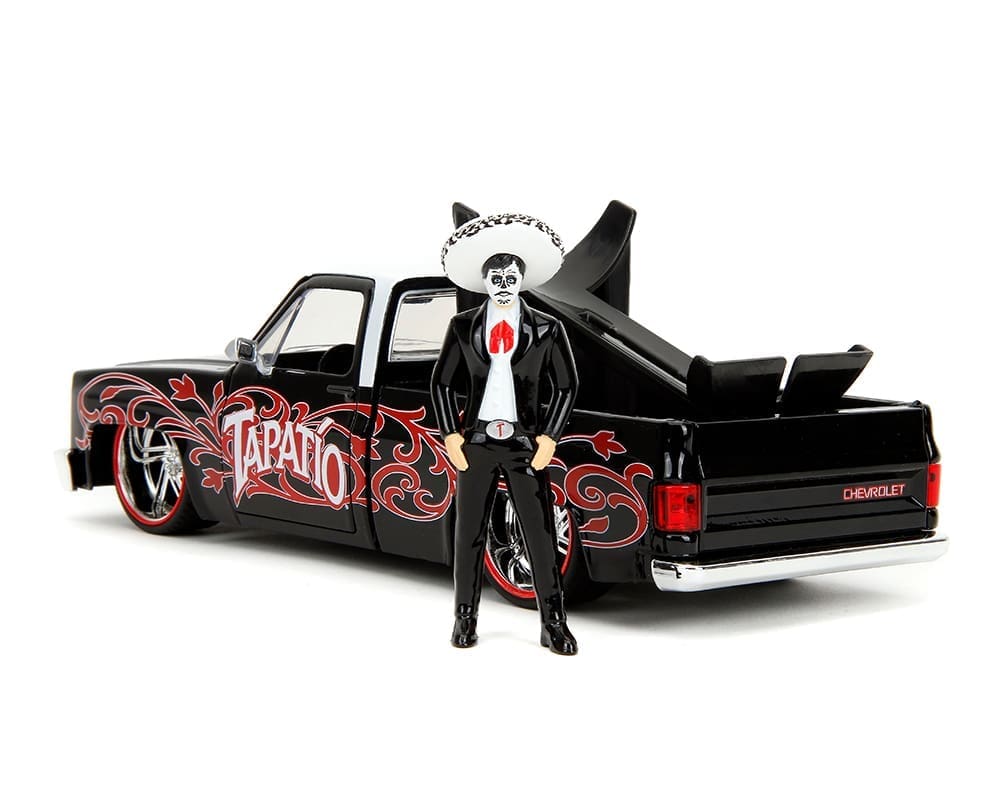 Jada 1:24 Tapatio Day of the Dead (Dia de los Muertos) 1985 Chevrolet C10 & Charro Man Figure – Hollywood Rides - House of Cars Virginia