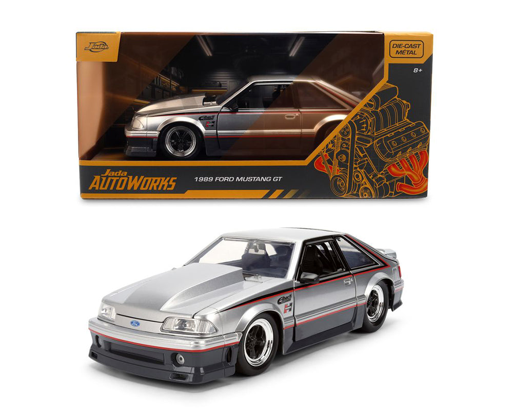 Jada 1:24 1989 Ford Mustang GT Hurst Eibach – Silver – Autoworks