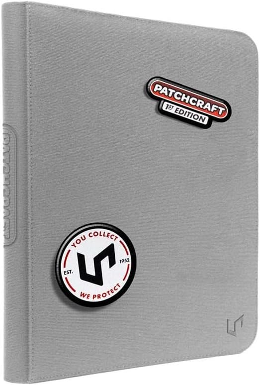 Ultra Pro Zippered PRO Binder 9-Pocket: Patchcraft - Grey