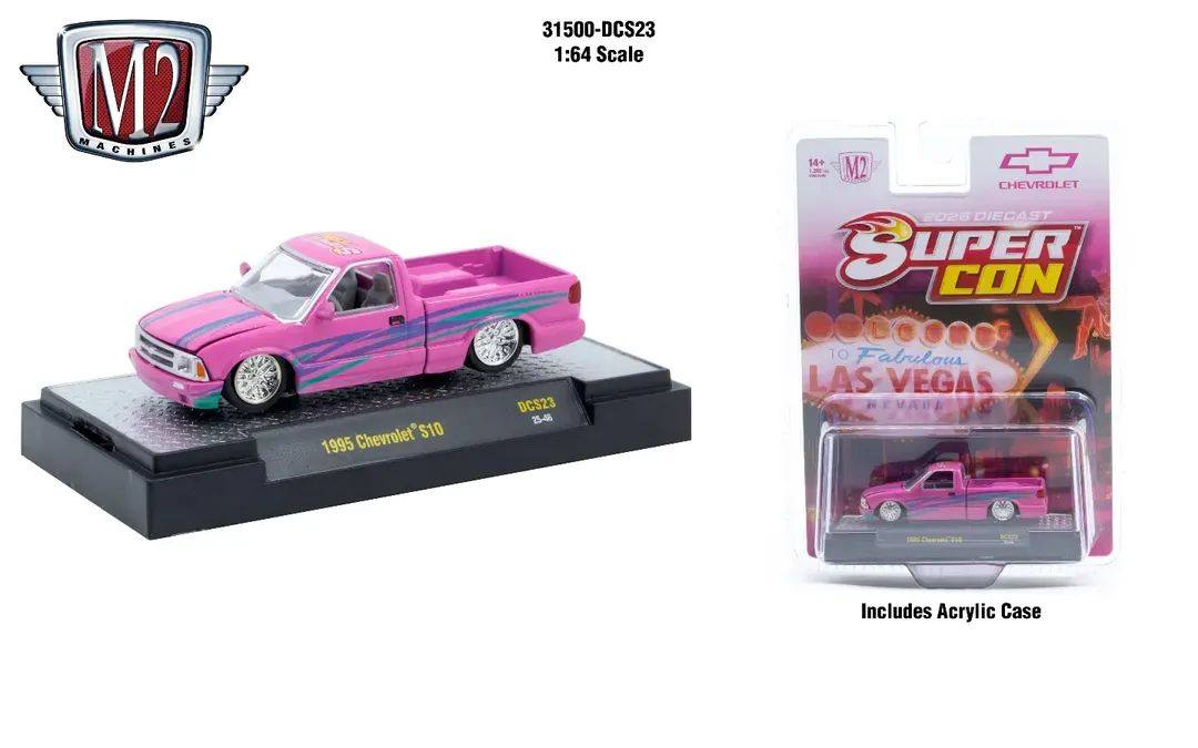 (Preorder) M2 Machines S10 Mini Truck – Supercon Vegas Exclusive Limited to 1200 units - House of Cars Virginia