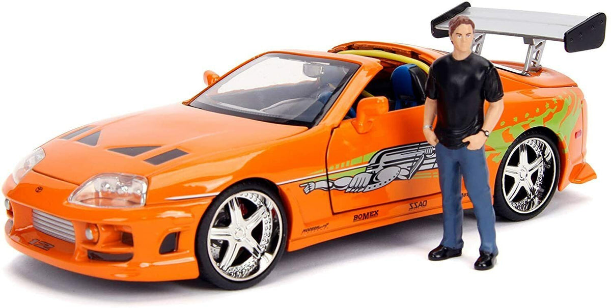 Jada 1:24 Fast & Furious Brian and Toyota Supra Die-Cast