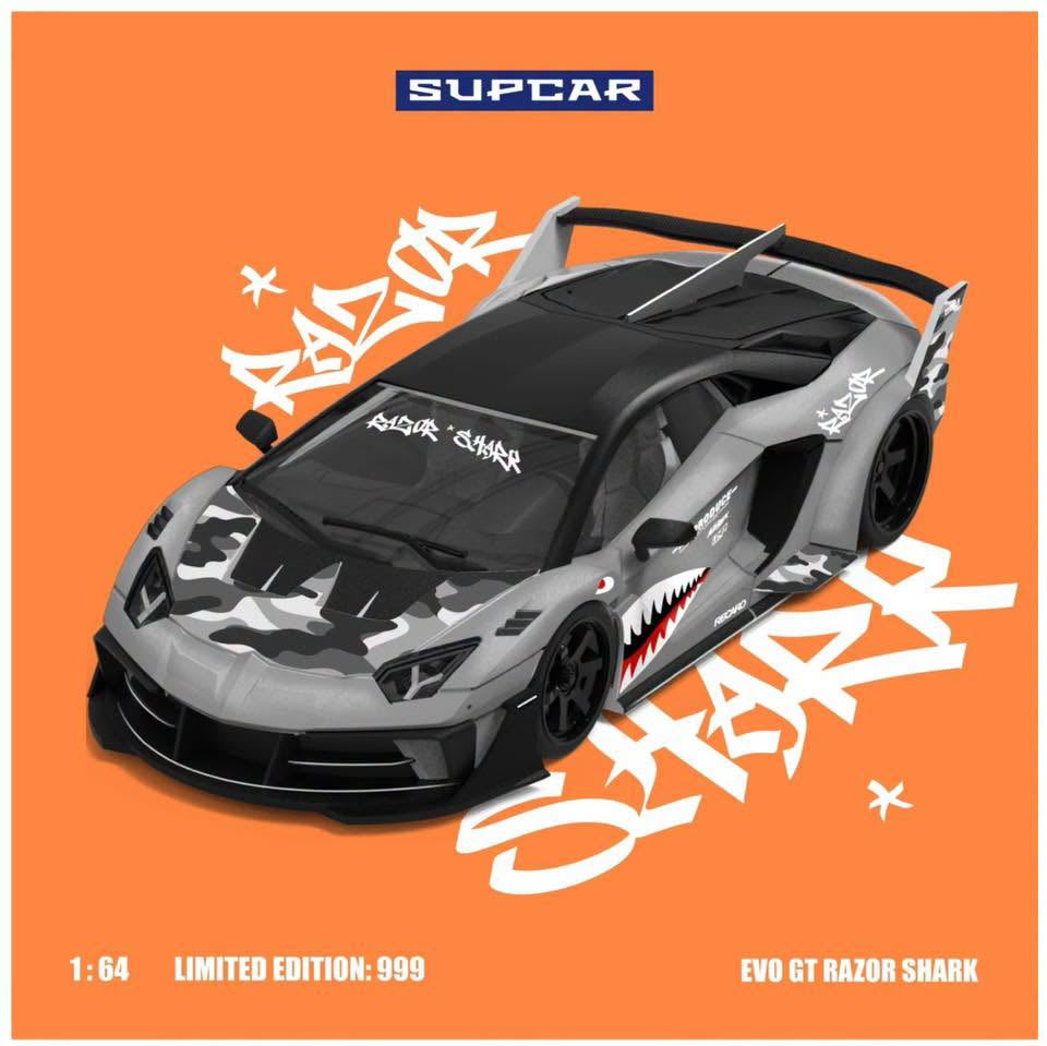 SUPCAR 1:64 Lamborghini GTEVO Shark Mouth Livery