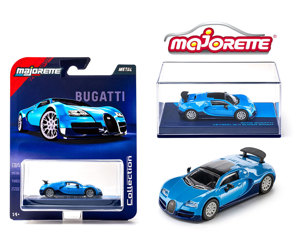 Majorette 1:64 Collector Series Wave 4 2026 – 2005 Bugatti Veyron – Blue