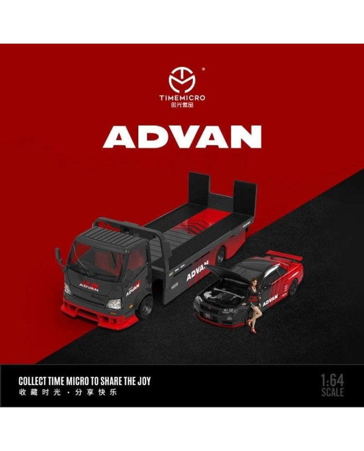 Time Mirco TM TM647219-T 1/64 H300 Advan trailer set - House of Cars Virginia