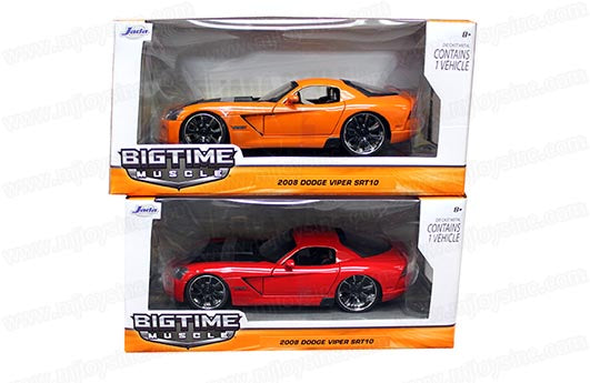 Jada 1:24 W/B Big Time Muscle 2008 Dodge Viper SRT10 red - House of Cars Virginia