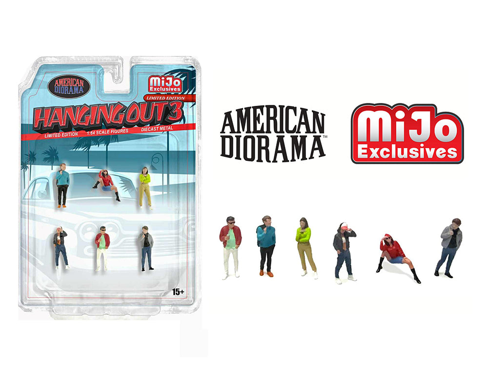 American Diorama 1:64 Figures Hanging Out 3 Figures Set – MiJo Exclusive