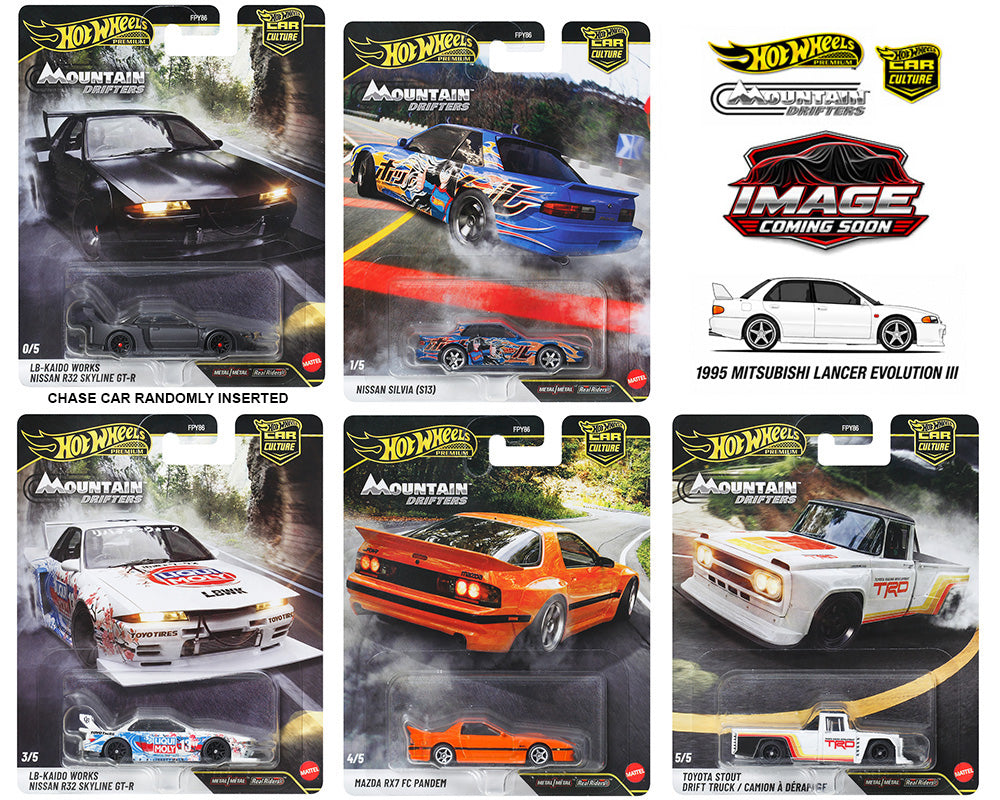 (Preorder) Hot Wheels 1:64 Car Culture 2027 A Release – Mountain Drifters Set of 5 cars