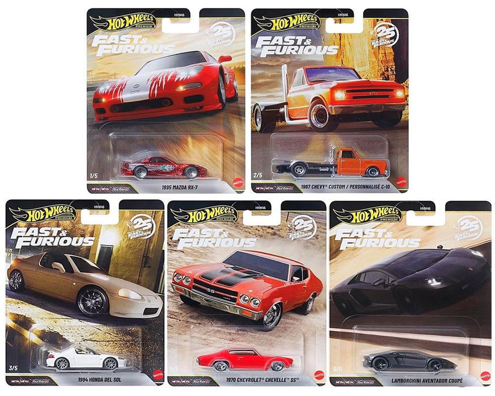 Hot Wheels 1:64 Fast & Furious 25Th Anniversary Premium 2026 P Assortment CASE