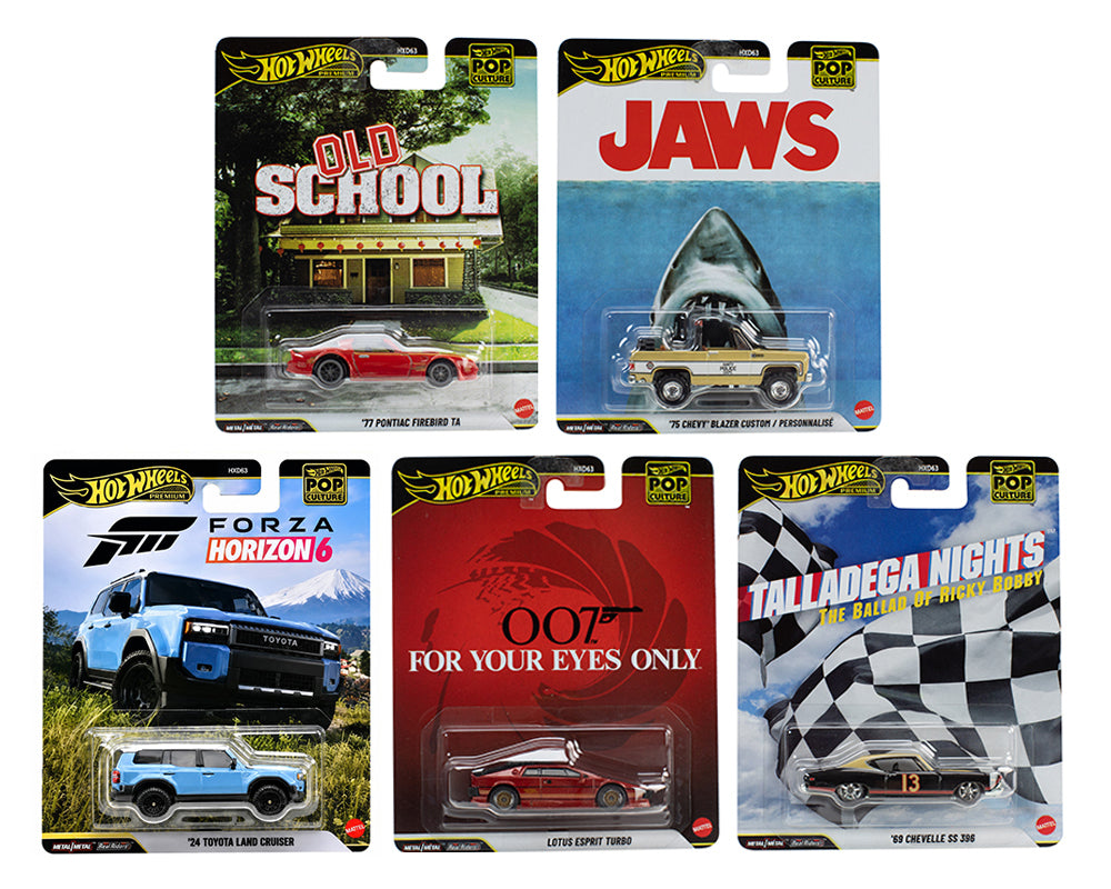 (Preorder) Hot Wheels 1:64 Pop Culture T Case 2026 Assortment Set of 5 cars
