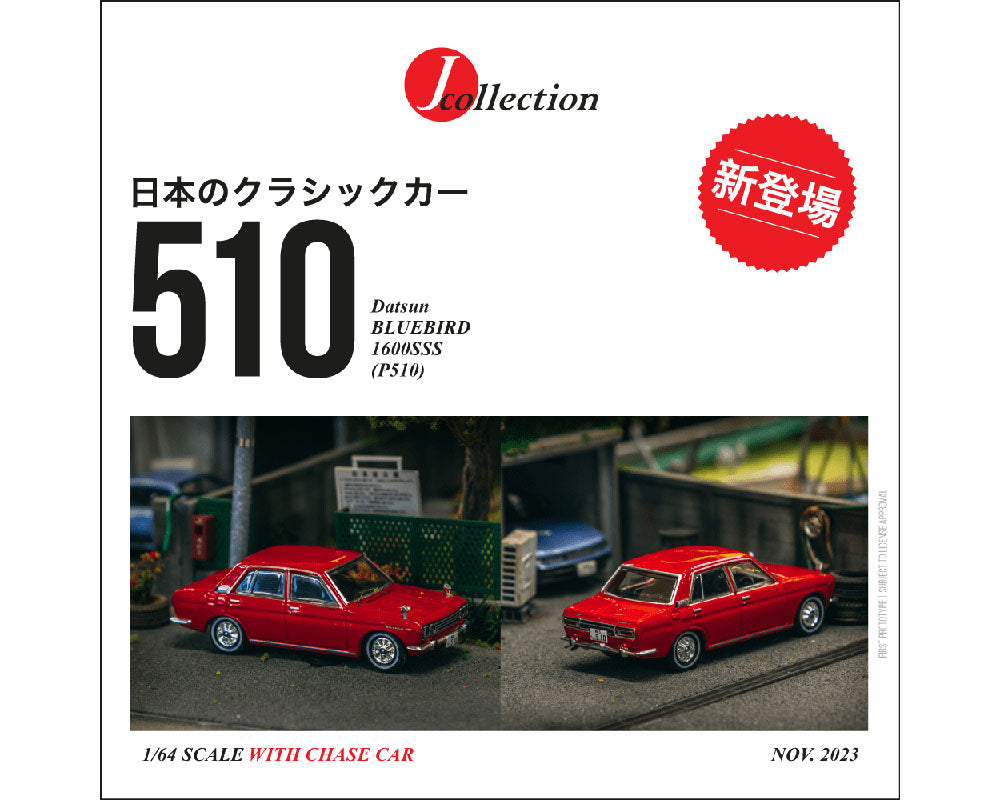 J-Collection 1:64 Datsun Bluebird 1600SSS (P510) – Red - House of Cars Virginia