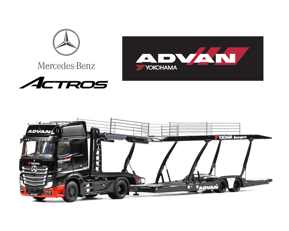 (Preorder) GCD 1:64 Mercedes-Benz AMG Actros Auto ADVAN Yokohama Transporter