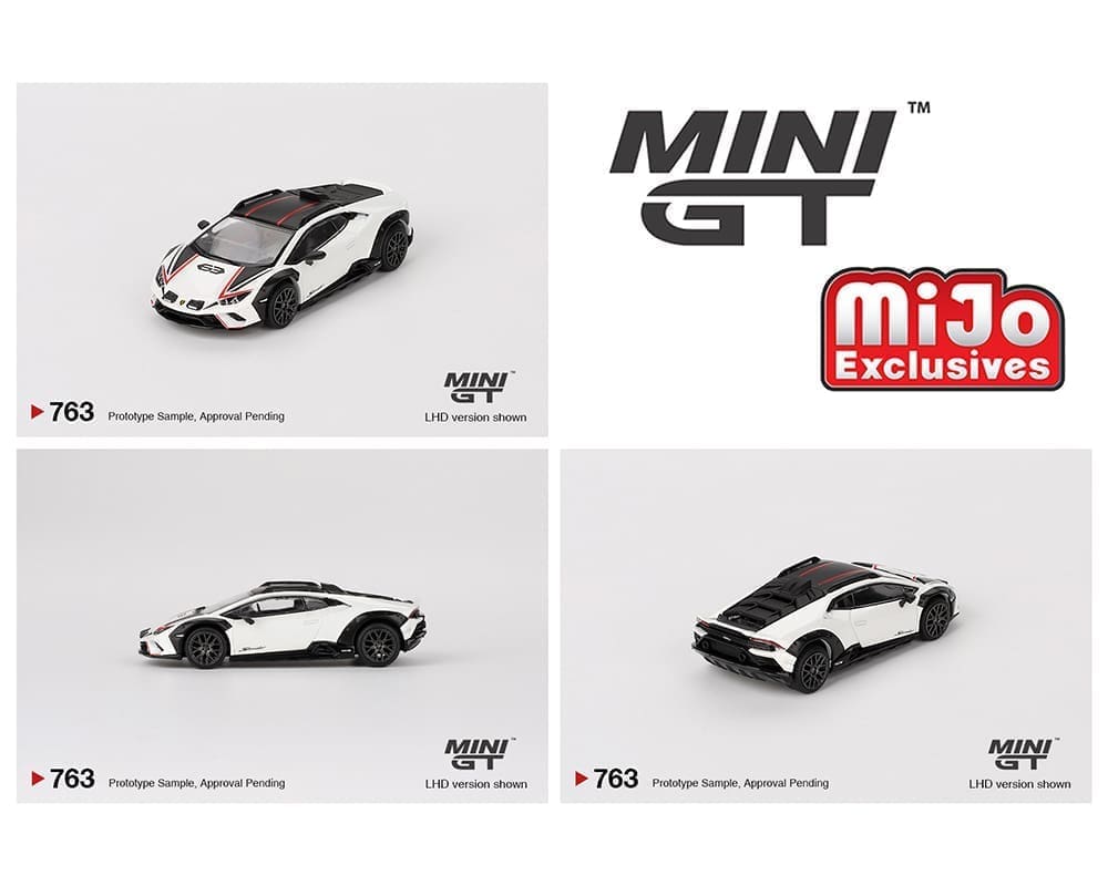 Mini GT 1:64 Lamborghini Huracán Sterrato – Bianco Asopo – MiJo Exclusives #minigt