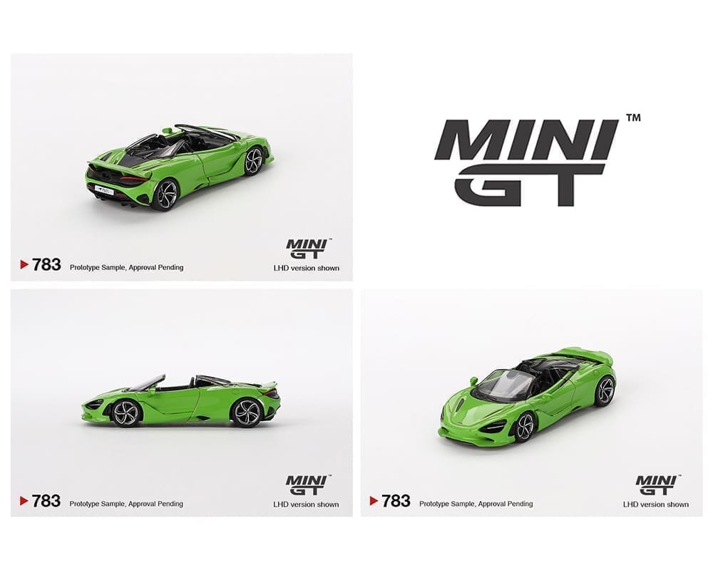 Mini GT McLaren 750S Spider 1:64 - Mantis Green #783 - House of Cars Virginia
