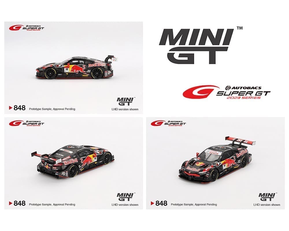 Mini GT 1:64 Japan Exclusive Honda NSX-GT “Type S” GT500 #16 “Red Bull MOTUL MUGEN NSX-GT