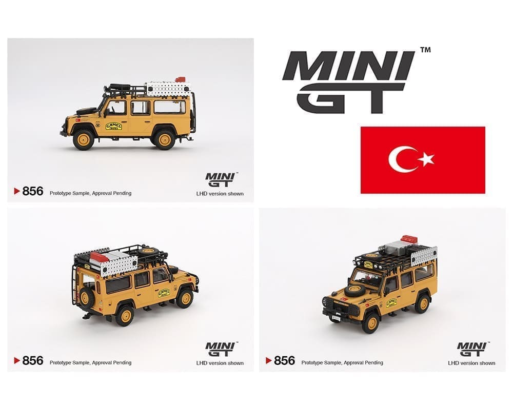Mini GT 1:64 Land Rover Defender 110 1989 Camel Trophy Amazon Team Turkey – TURKEY Exclusives