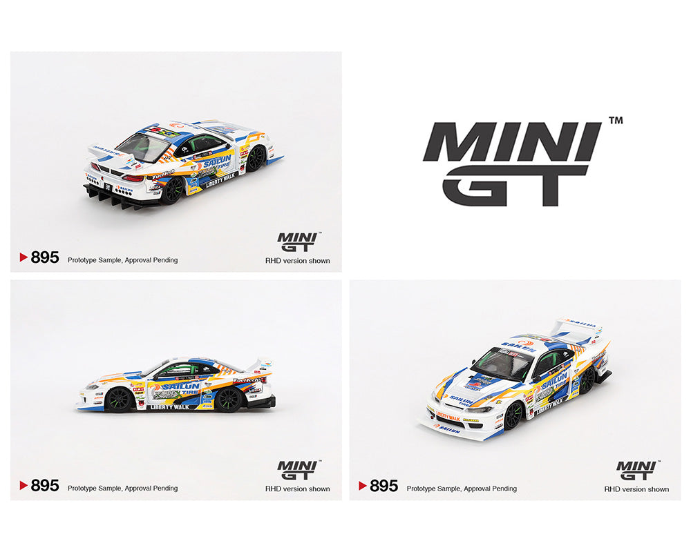 Mini GT 1:64 Nissan LB-Super Silhouette S15 SILVIA #555 2023 Formula Drift Japan