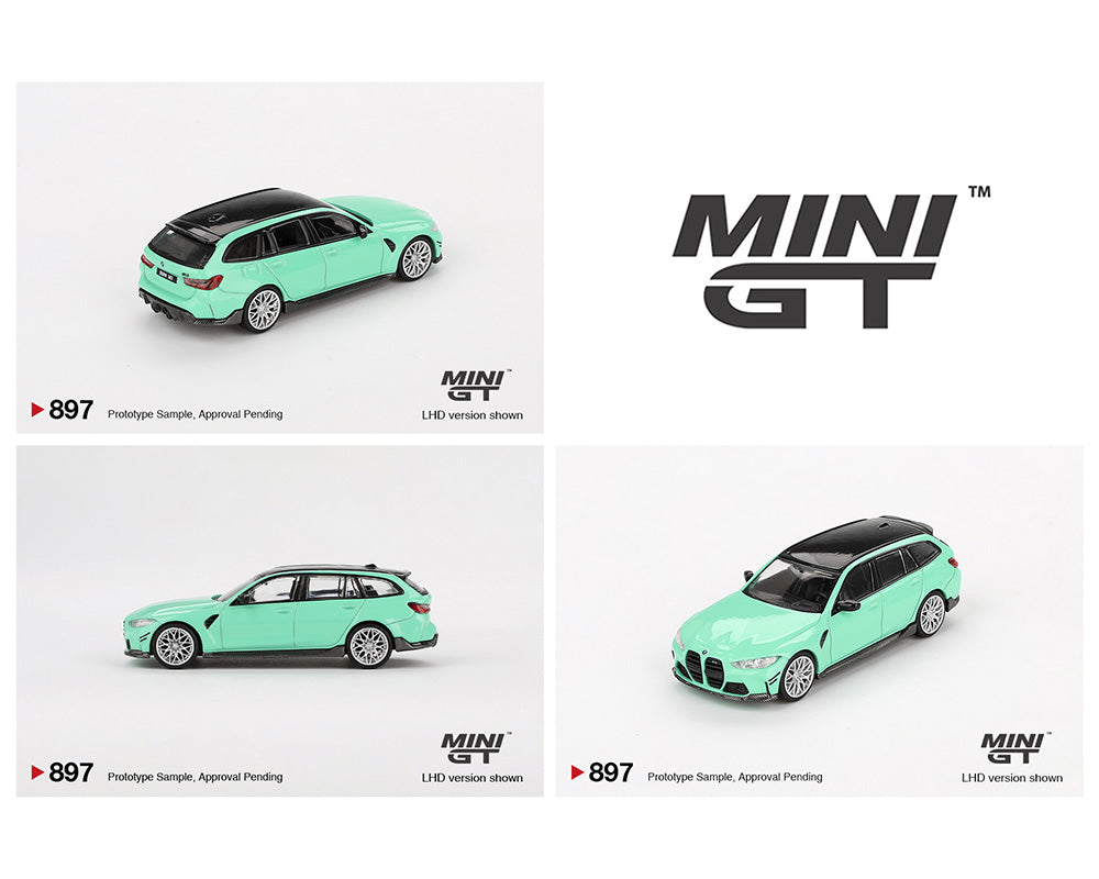 Mini GT 1:64 BMW M3 M Performance Touring – Mint Green - House of Cars Virginia