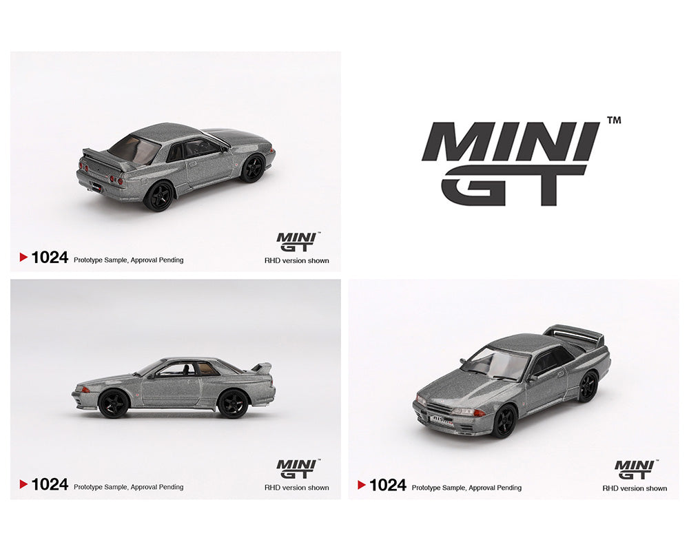 Mini GT 1:64 Nissan Skyline GT-R (NISMO BNR32 CRS Version) – Dark Metal Gray