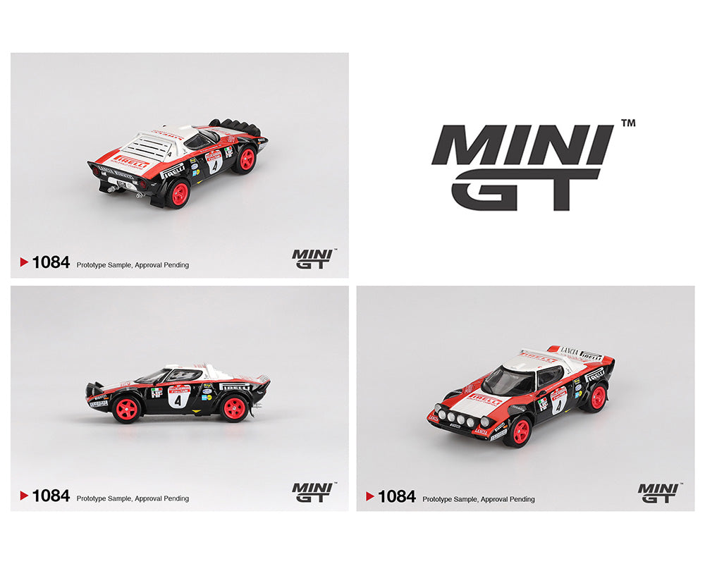 Mini GT 1:64 Lancia Stratos HF #4 1978 Rally Sanremo Winner