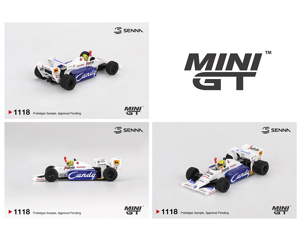 Mini GT 1:64 Toleman TG184 #19 Ayrton Senna 1984 Monaco Grand Prix 2nd Place- Limited Edition