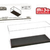 Showcase 1:18 with Black Synthetic Leather Base Collector Display Case (14″x6″x6″) – Mijo Exclusives