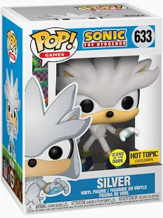 Funko POP! Sonic the Hedgehog - Silver Glow in the Dark Hot Topic Exclusive #633