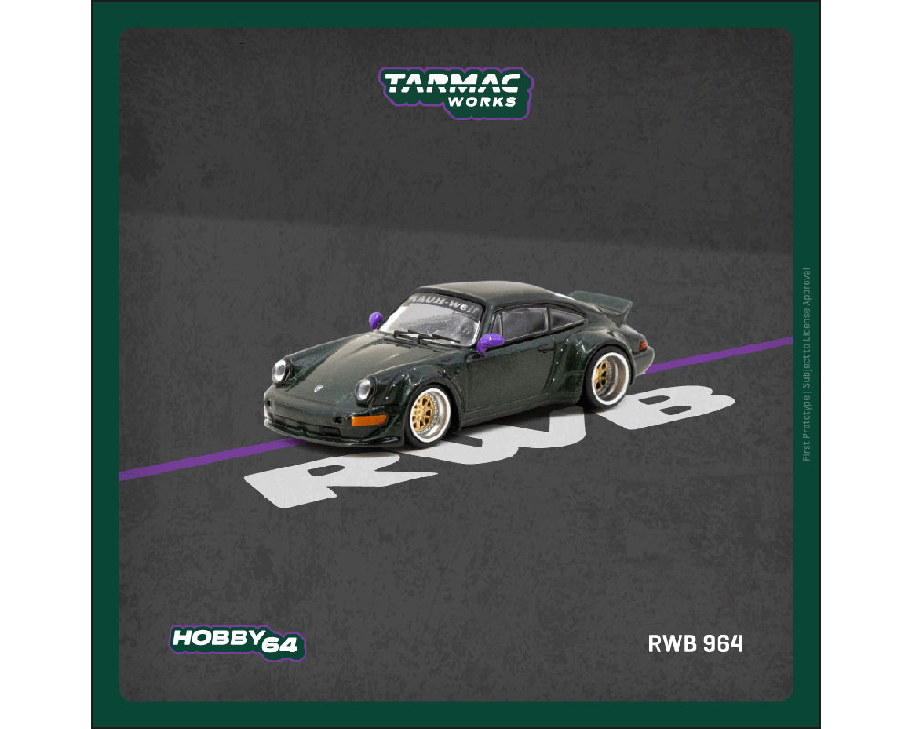 Tarmac Works 1:64 RWB 964 – Green – Hobby64