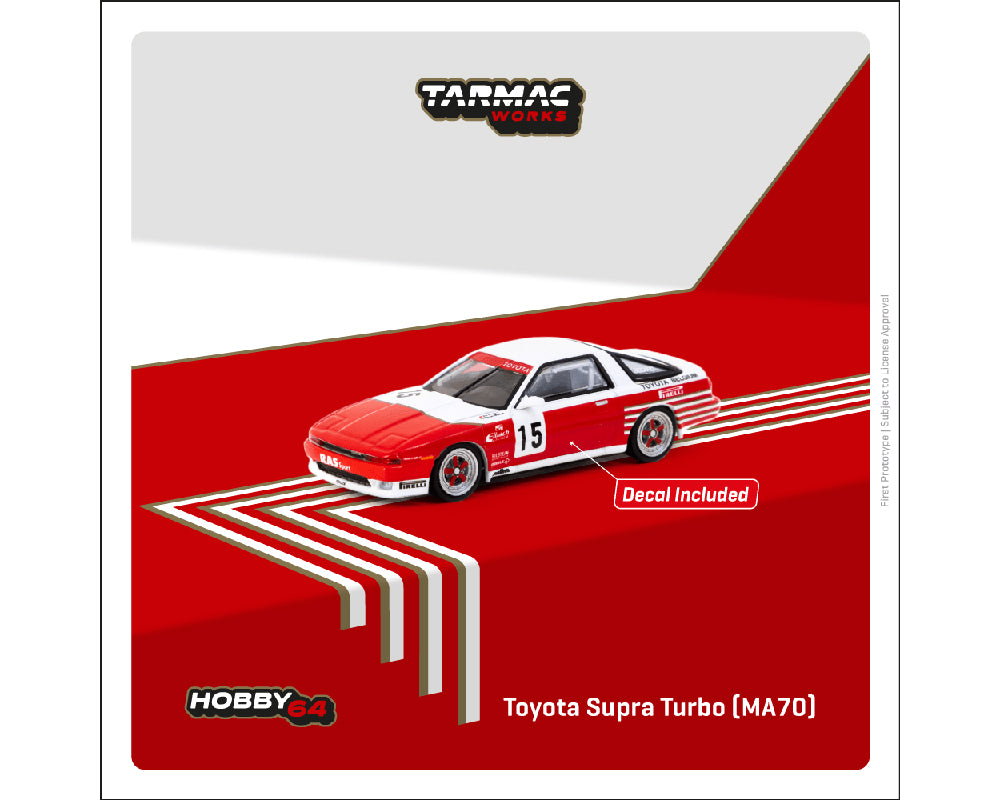 Tarmac Works 1:64 Toyota Supra Turbo (MA70) ETCC 1987 M. Micangeli / E. Calderari – Hobby64 - House of Cars Virginia