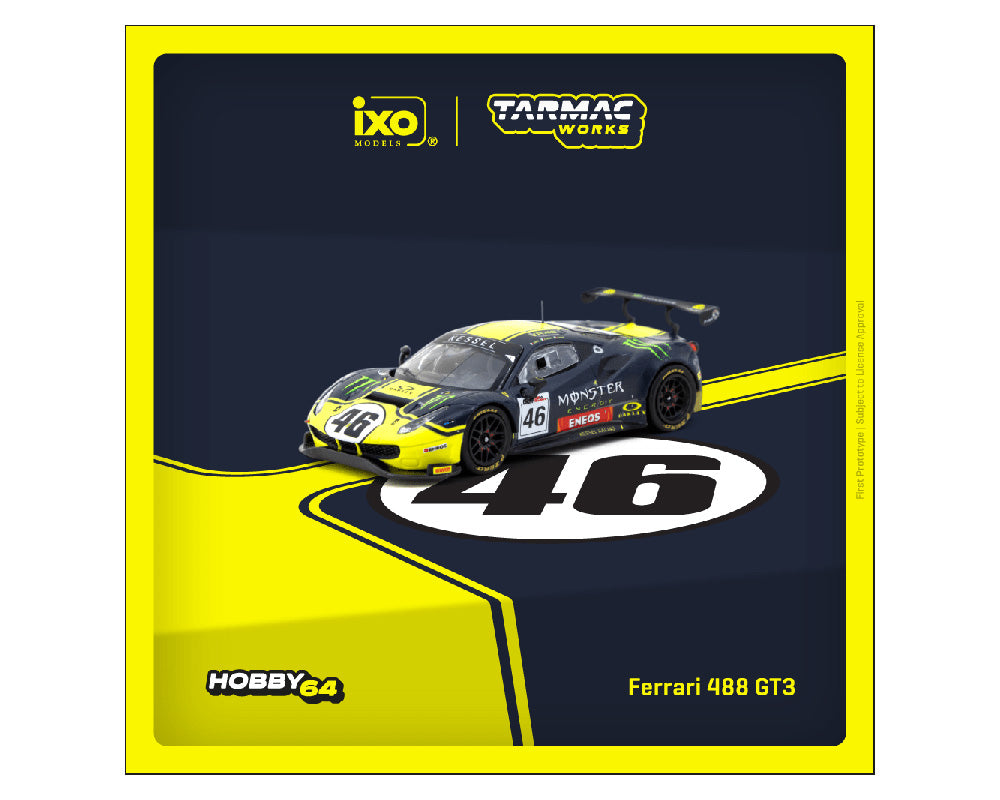 Tarmac Works 1:64 Ferrari 488 GT3 Gulf 12 Hours 2019 V. Rossi / A. Salucci / L. Marini - House of Cars Virginia