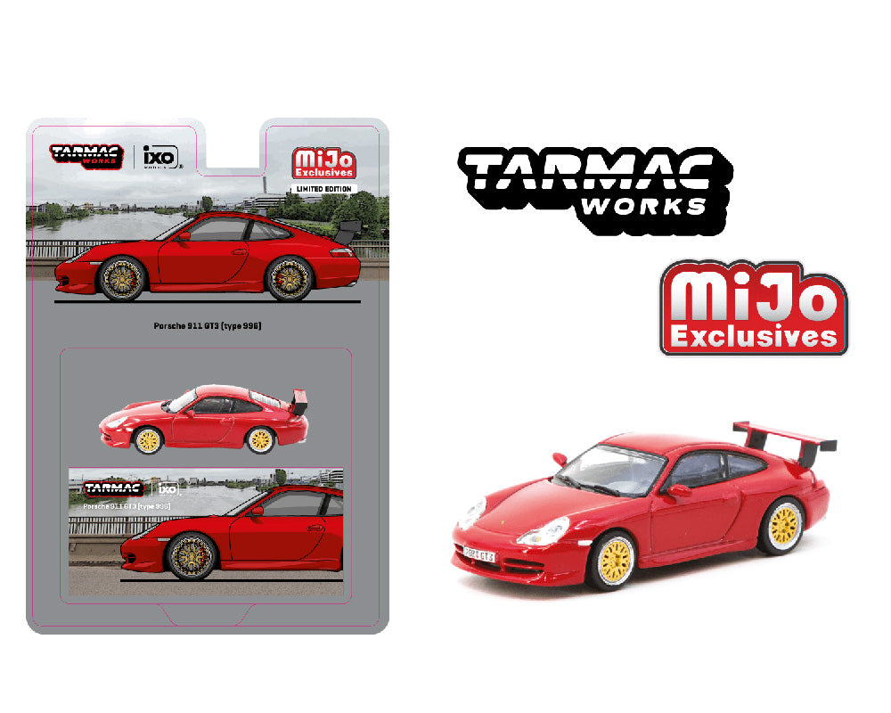 Tarmac Works 1:64 Porsche 911 GT3 (Type 996) – Red – MiJo Exclusives - House of Cars Virginia