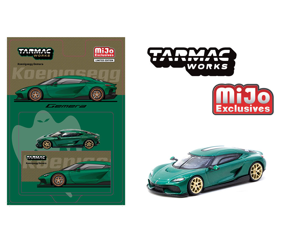Tarmac Works 1:64 Koenigsegg Gemera – Green – Global64 – MiJo Exclusives Limited Edition - House of Cars Virginia