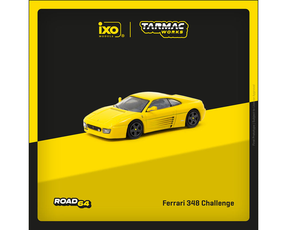 Tarmac Works 1:64 Ferrari F348 Challenge – Yellow – Road64 – IXO Models - House of Cars Virginia