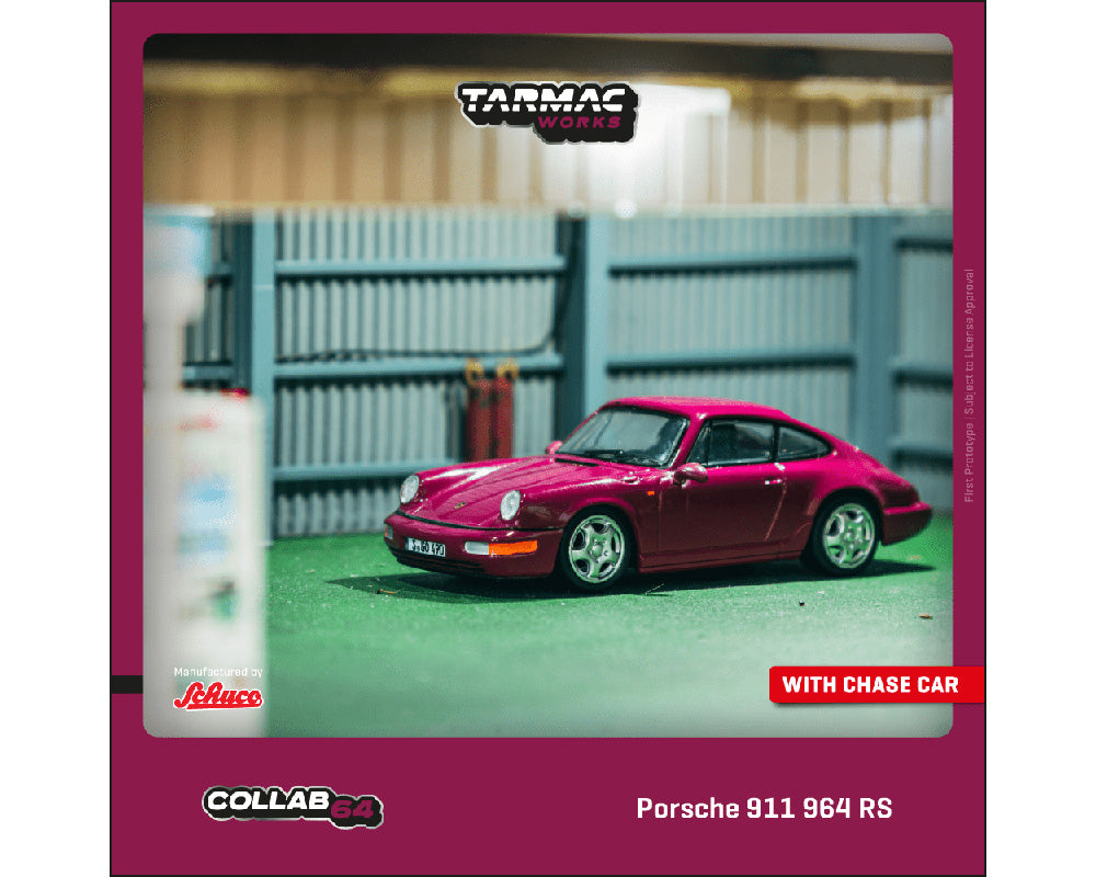 Tarmac Works 1:64 Porsche 911 964 RS – Ruby Star – Collab64
