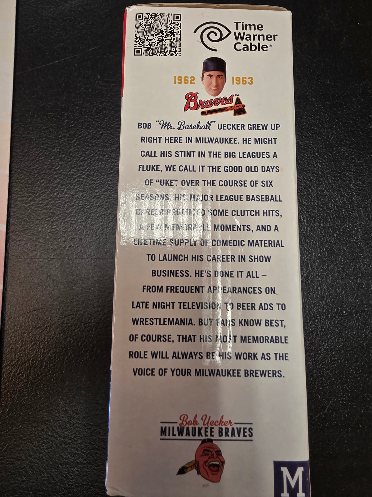 NIB 2012 BOB UECKER MILWAUKEE BREWERS BOBBLEHEAD SGA BRAVES CATCHER 7/29/12 - House of Cars Virginia