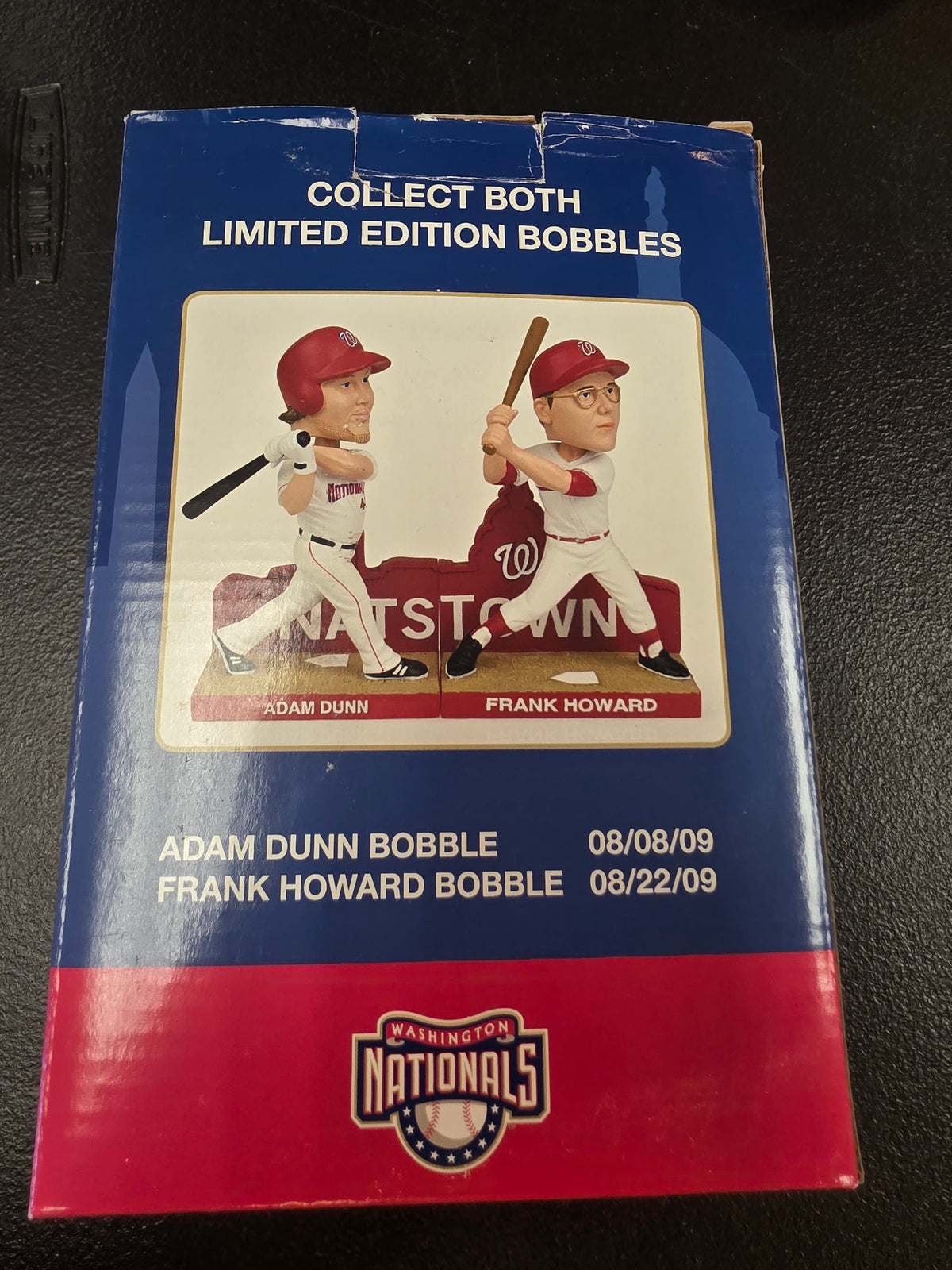 Adam Dunn Washington Nationals 08/08/09 Limited Edition Bobble Head MLB New Box