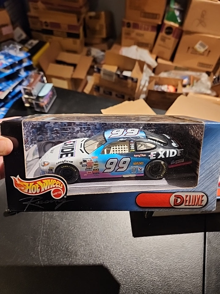 Hot Wheels Race Day #26487 Exide #99 Jeff Burton Nascar Die Cast Car 1999 1:24 - House of Cars Virginia