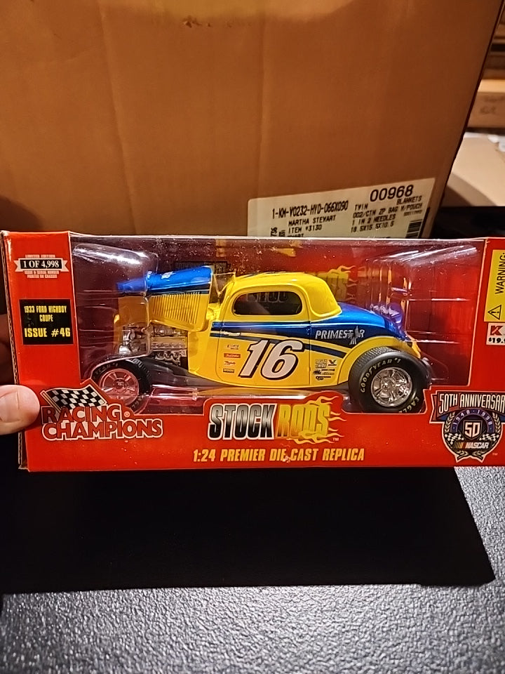 Racing Champions Stock Rods Ted Musgrave 1933 Ford Highboy Coupe 1:24 NIB - House of Cars Virginia