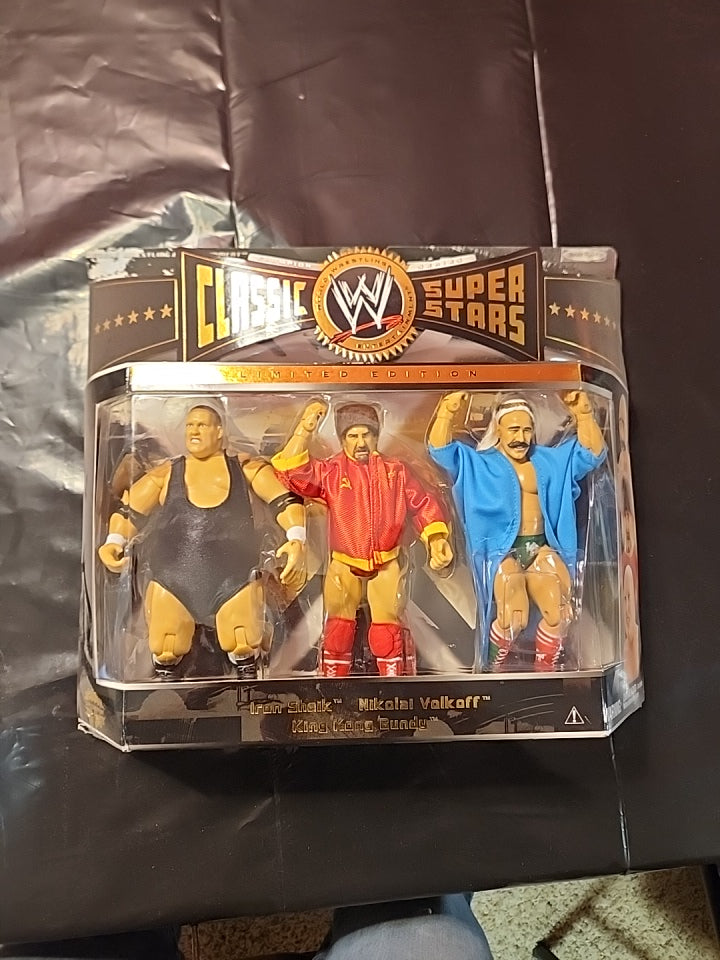 WWE Classic Superstars Iron Sheik Nikolai Volkoff King Kong Bundy - House of Cars Virginia