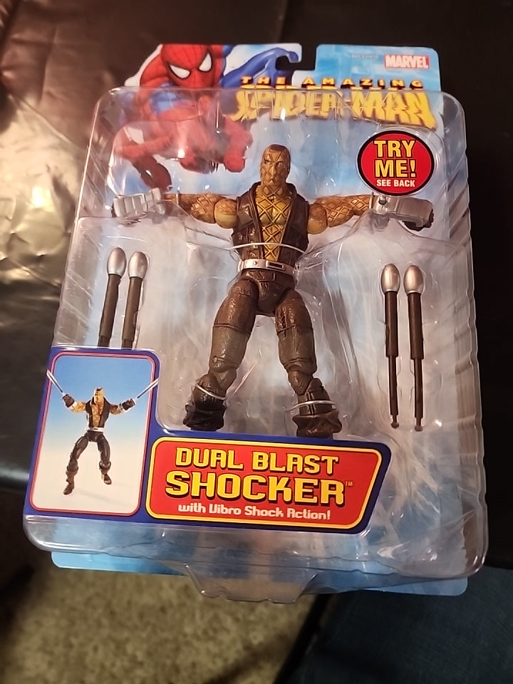 2005 ToyBiz The Amazing Spider-Man - SHOCKER with Vibro Shock Action MIB - House of Cars Virginia