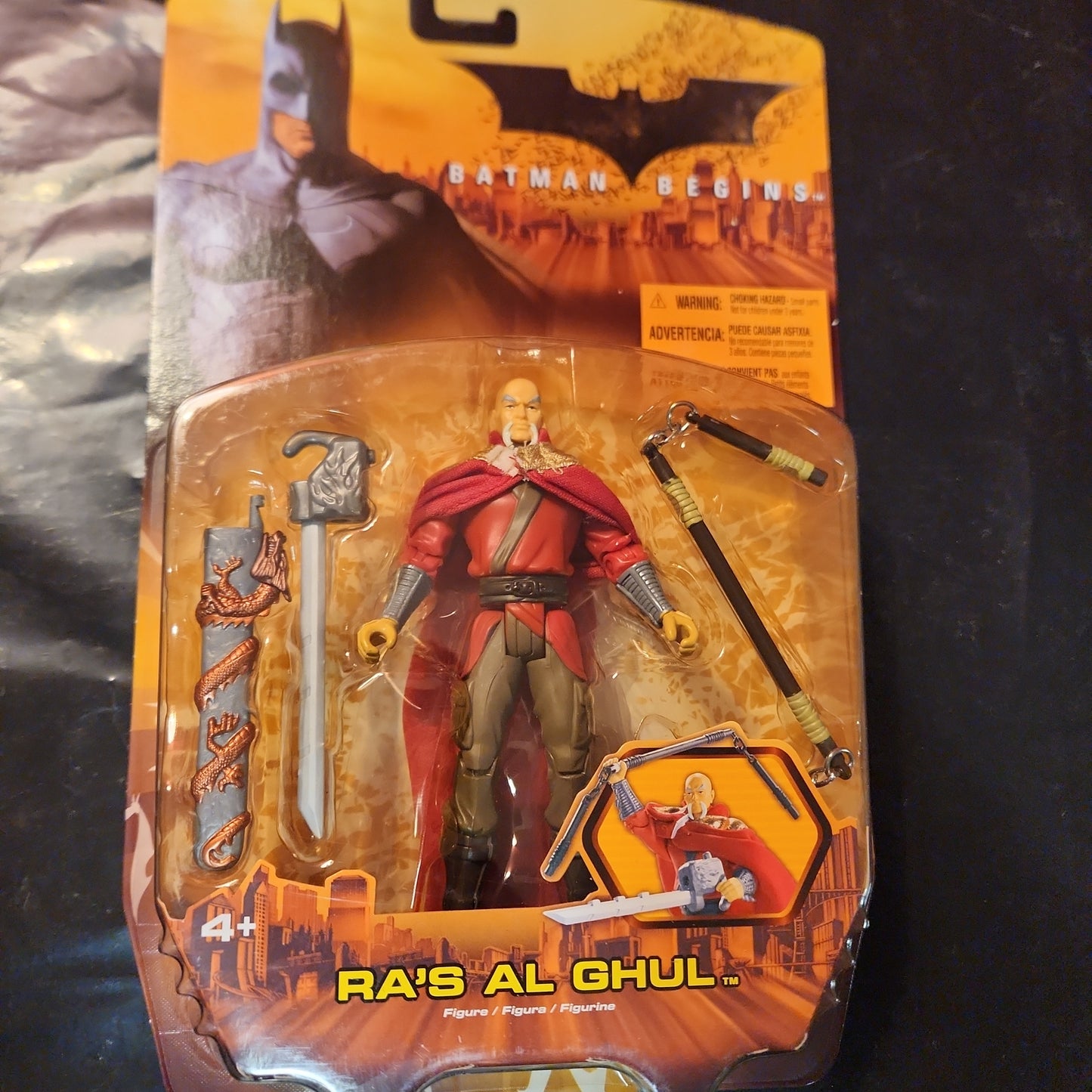 Batman Begins ~RA'S AL GHUL~ 6" Action Figure w/Accessories! (2005, Mattel) NIB - House of Cars Virginia